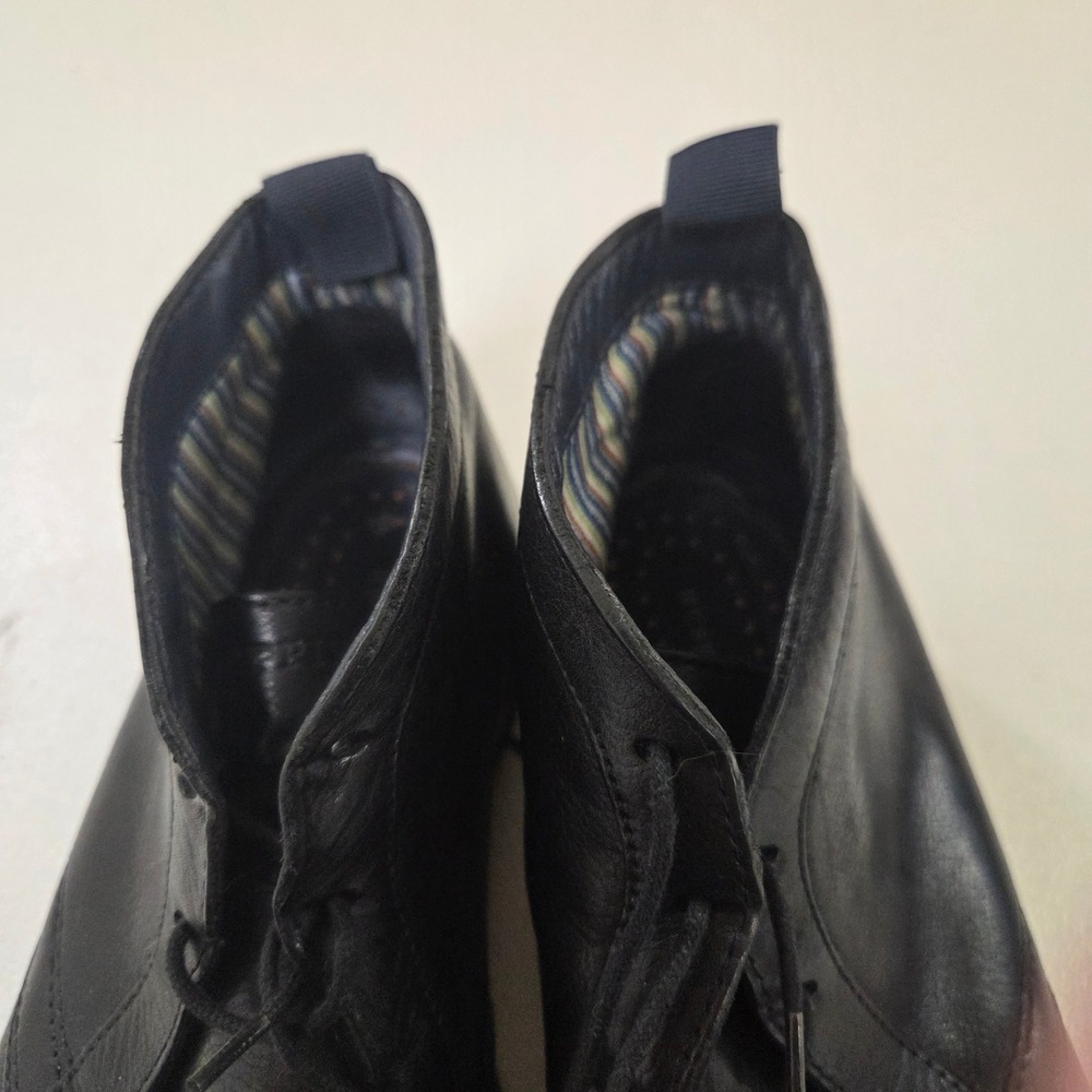 Hush Puppies Mens Black Leather Chukka Boots HM01046-001 Size‎ 7.5 Medium - Picture 4 of 6